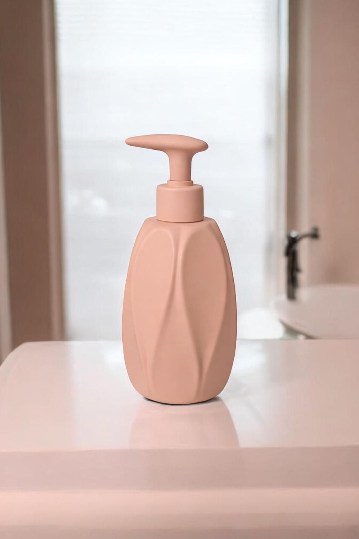 500 ml Taş Sıvı Sabunluk | Banyo Mutfak Sabunluk Dispenseri - Dekoratif Sabunluk